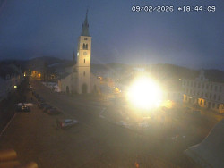 Náměstí, koste sv. Markéty