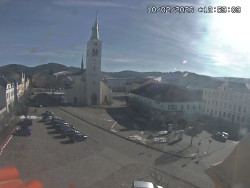 Náměstí, koste sv. Markéty