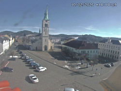 Náměstí, koste sv. Markéty