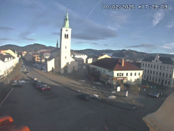 Náměstí, koste sv. Markéty