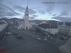 Náměstí, koste sv. Markéty