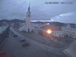 Náměstí, koste sv. Markéty