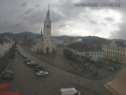 Náměstí, koste sv. Markéty