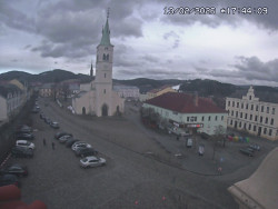 Náměstí, koste sv. Markéty