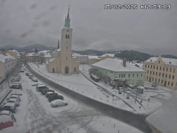 Náměstí, koste sv. Markéty