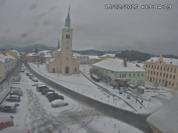 Náměstí, koste sv. Markéty