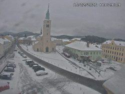 Náměstí, koste sv. Markéty