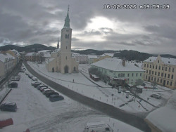 Náměstí, koste sv. Markéty