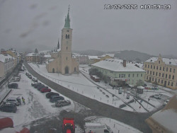 Náměstí, koste sv. Markéty