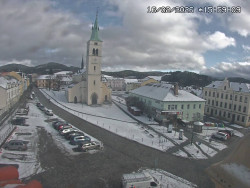 Náměstí, koste sv. Markéty