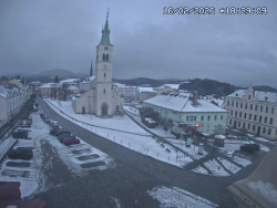 Náměstí, koste sv. Markéty