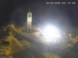 Náměstí, koste sv. Markéty