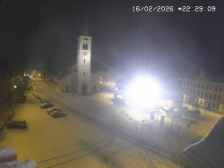 Náměstí, koste sv. Markéty