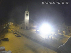 Náměstí, koste sv. Markéty