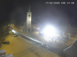 Náměstí, koste sv. Markéty