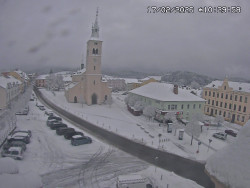 Náměstí, koste sv. Markéty