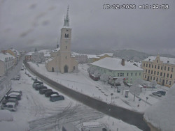 Náměstí, koste sv. Markéty