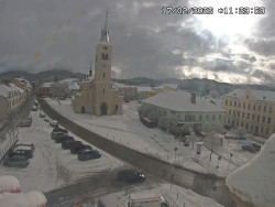 Náměstí, koste sv. Markéty