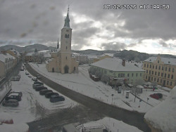 Náměstí, koste sv. Markéty