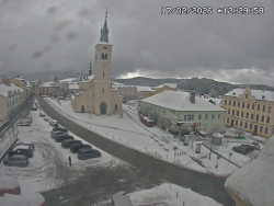 Náměstí, koste sv. Markéty