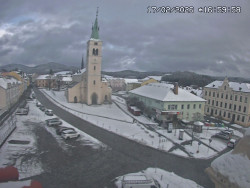 Náměstí, koste sv. Markéty