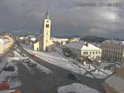 Náměstí, koste sv. Markéty