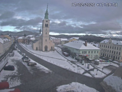 Náměstí, koste sv. Markéty