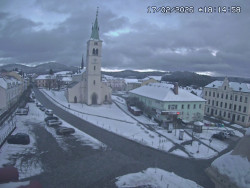 Náměstí, koste sv. Markéty