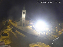 Náměstí, koste sv. Markéty