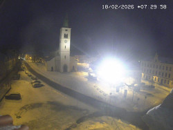 Náměstí, koste sv. Markéty