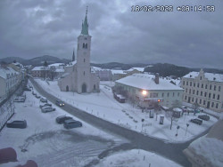 Náměstí, koste sv. Markéty