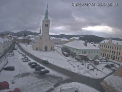 Náměstí, koste sv. Markéty