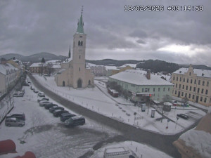 Město Kašperské Hory - Náměstí, koste sv. Markéty - 18.2.2026 v 08:15 Město Kašperské Hory - Náměstí, koste sv. Markéty - 18.2.2026 v 08:15
