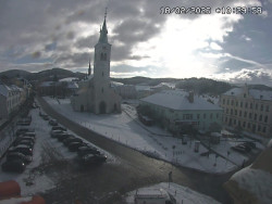 Náměstí, koste sv. Markéty