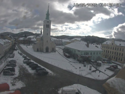 Náměstí, koste sv. Markéty