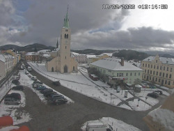 Náměstí, koste sv. Markéty