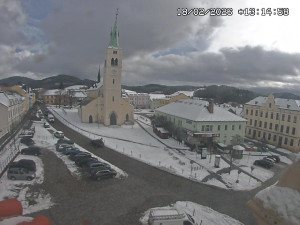 Město Kašperské Hory - Náměstí, koste sv. Markéty - 18.2.2026 v 12:15 Město Kašperské Hory - Náměstí, koste sv. Markéty - 18.2.2026 v 12:15