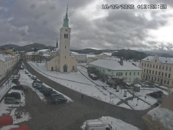 Náměstí, koste sv. Markéty