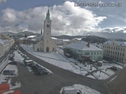 Náměstí, koste sv. Markéty