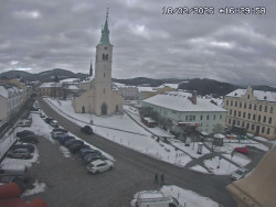 Náměstí, koste sv. Markéty