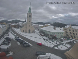 Náměstí, koste sv. Markéty