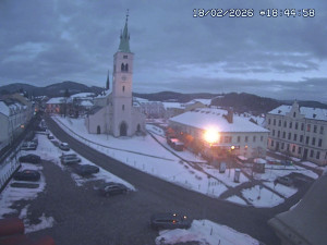 Město Kašperské Hory - Náměstí, koste sv. Markéty - 18.2.2026 v 17:45 Město Kašperské Hory - Náměstí, koste sv. Markéty - 18.2.2026 v 17:45