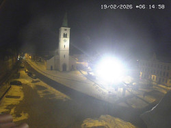 Náměstí, koste sv. Markéty