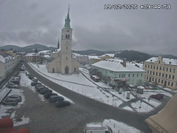 Náměstí, koste sv. Markéty