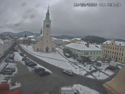 Náměstí, koste sv. Markéty