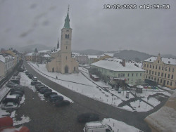 Náměstí, koste sv. Markéty