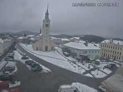 Náměstí, koste sv. Markéty