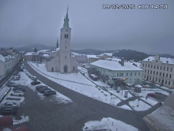 Náměstí, koste sv. Markéty