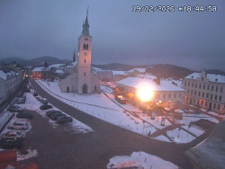 Náměstí, koste sv. Markéty