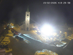 Náměstí, koste sv. Markéty